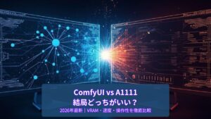 ComfyUI vs AUTOMATIC1111 徹底比較 2026年最新アイキャッチ