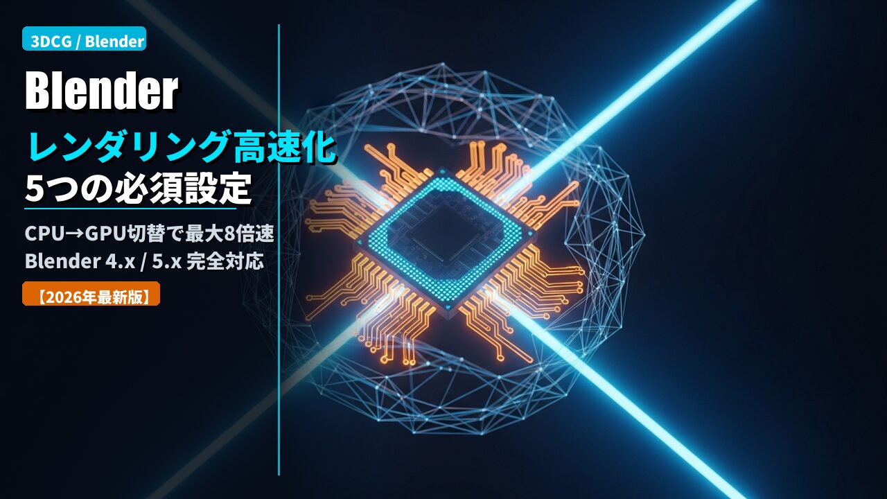 blender rendering speed up 2026 2