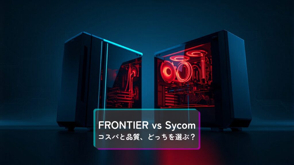FRONTIERとSycomのBTOパソコン徹底比較 コスパと品質の違い