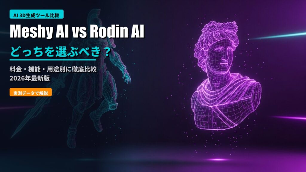 meshy ai vs rodin ai 3d comparison 2026 eyecatch