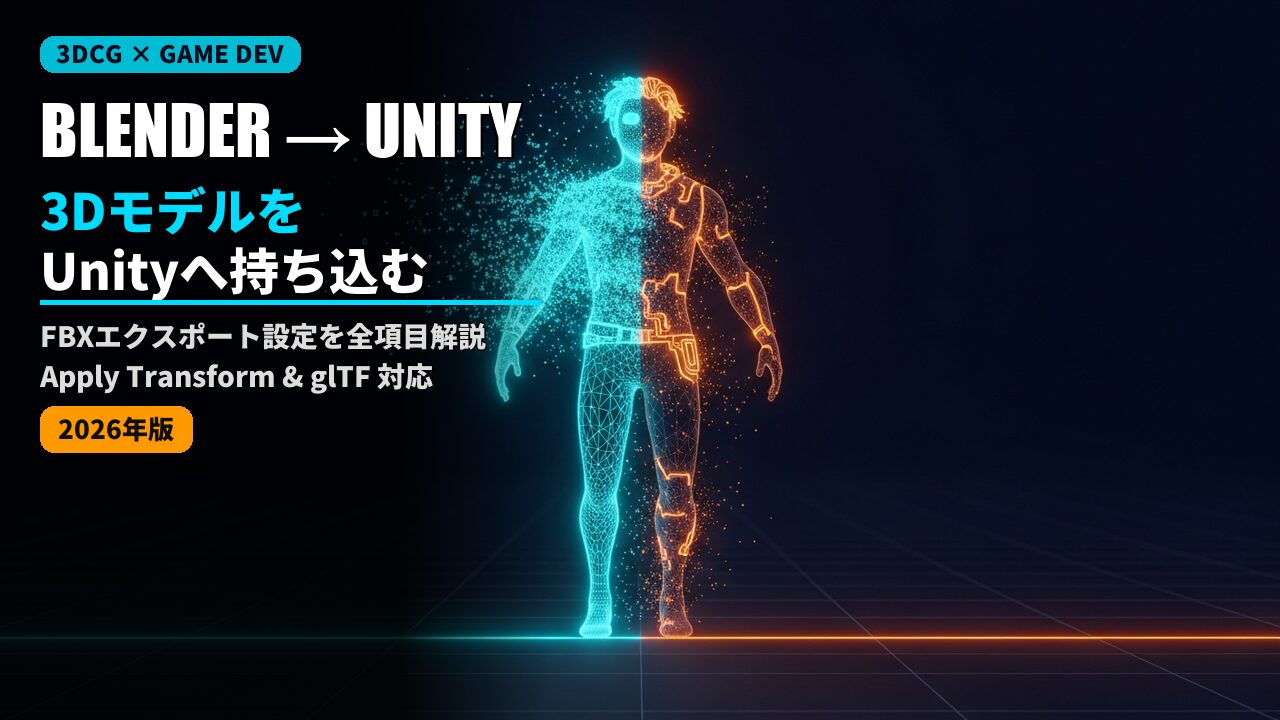 blender to unity import fbx 2026