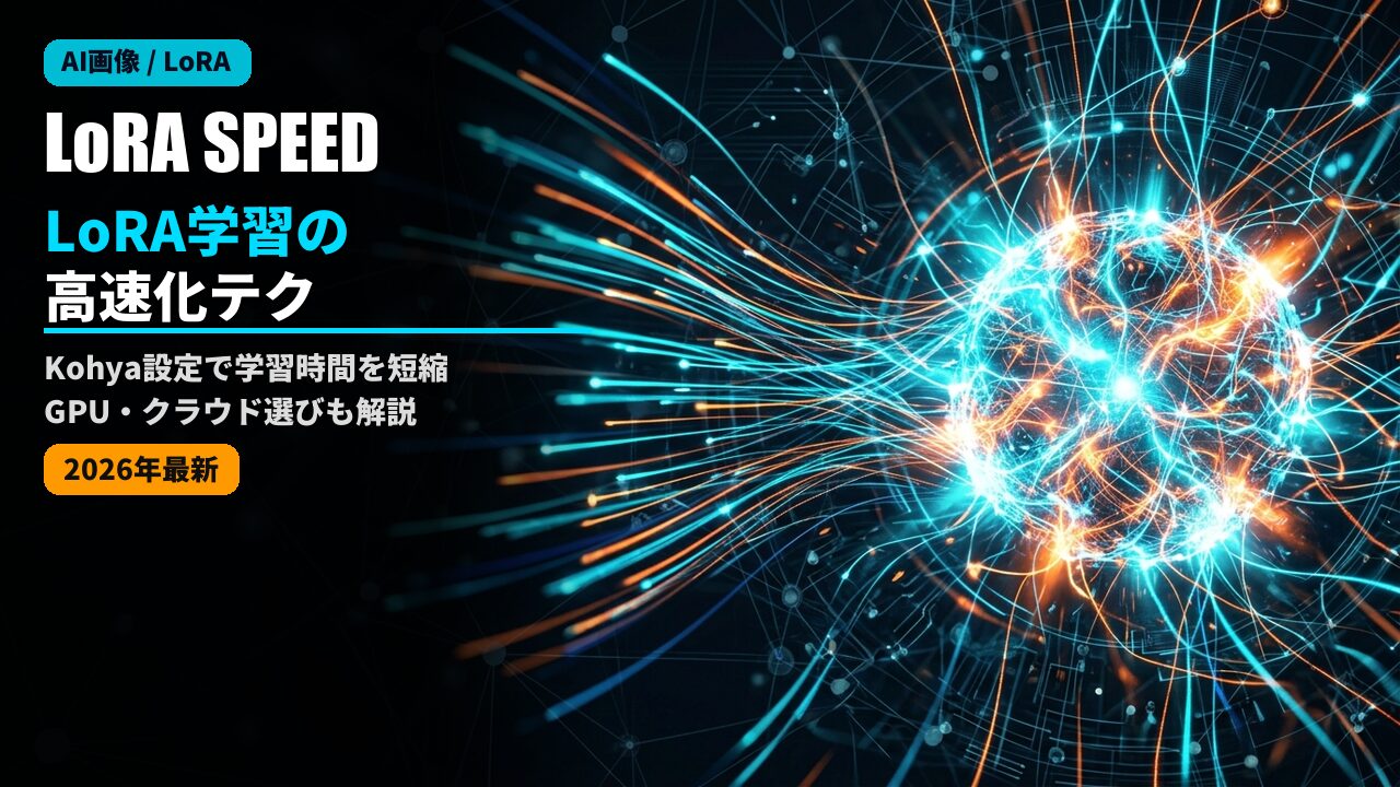 lora training speedup settings 2026