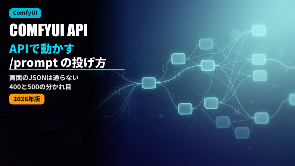 comfyui api prompt guide 2026