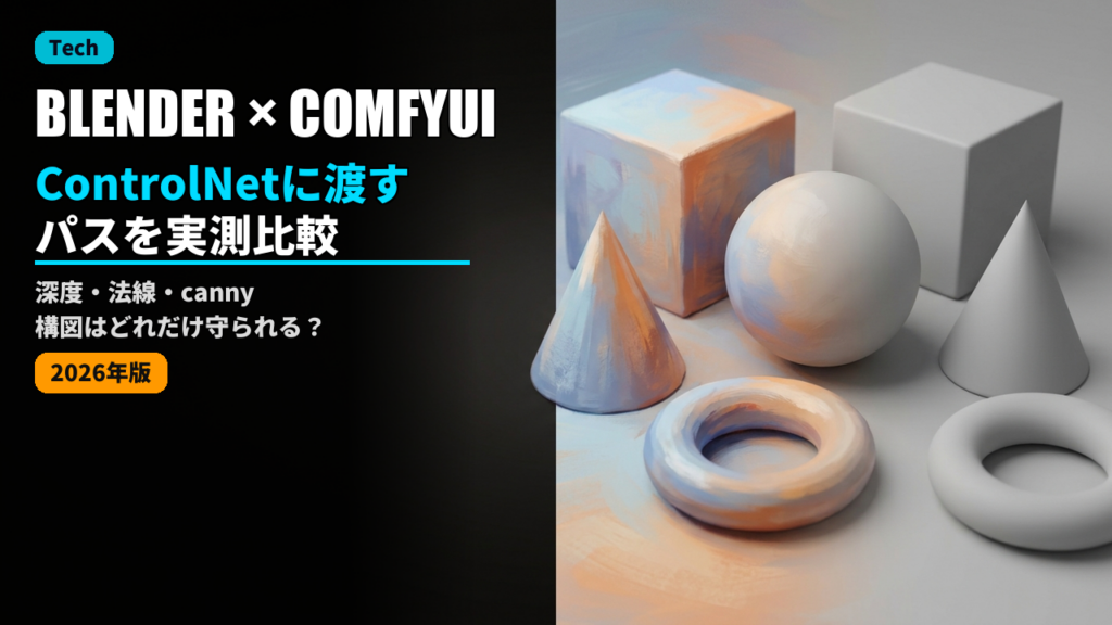 blender comfyui controlnet passes 2026