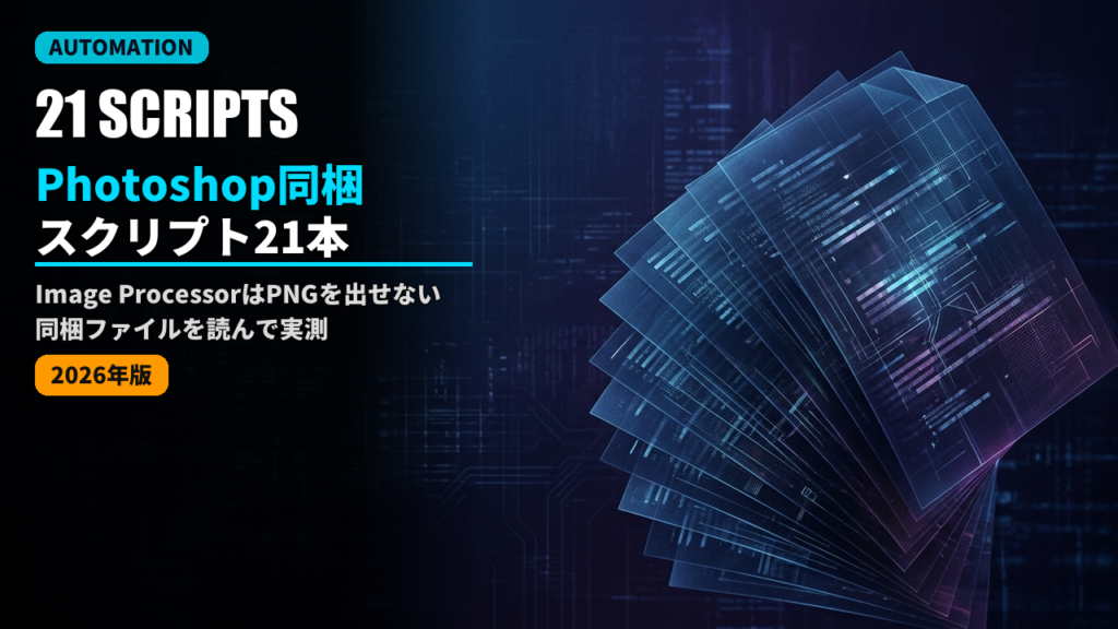 photoshop bundled scripts 2026