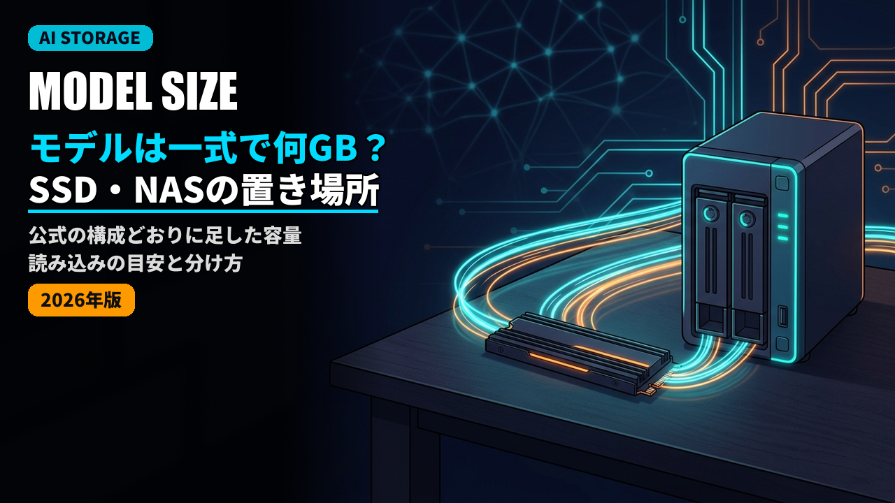 ai model file size ssd nas 2026