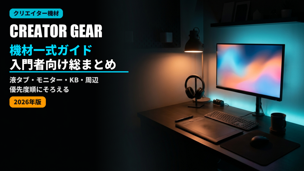 creator gear starter guide 2026