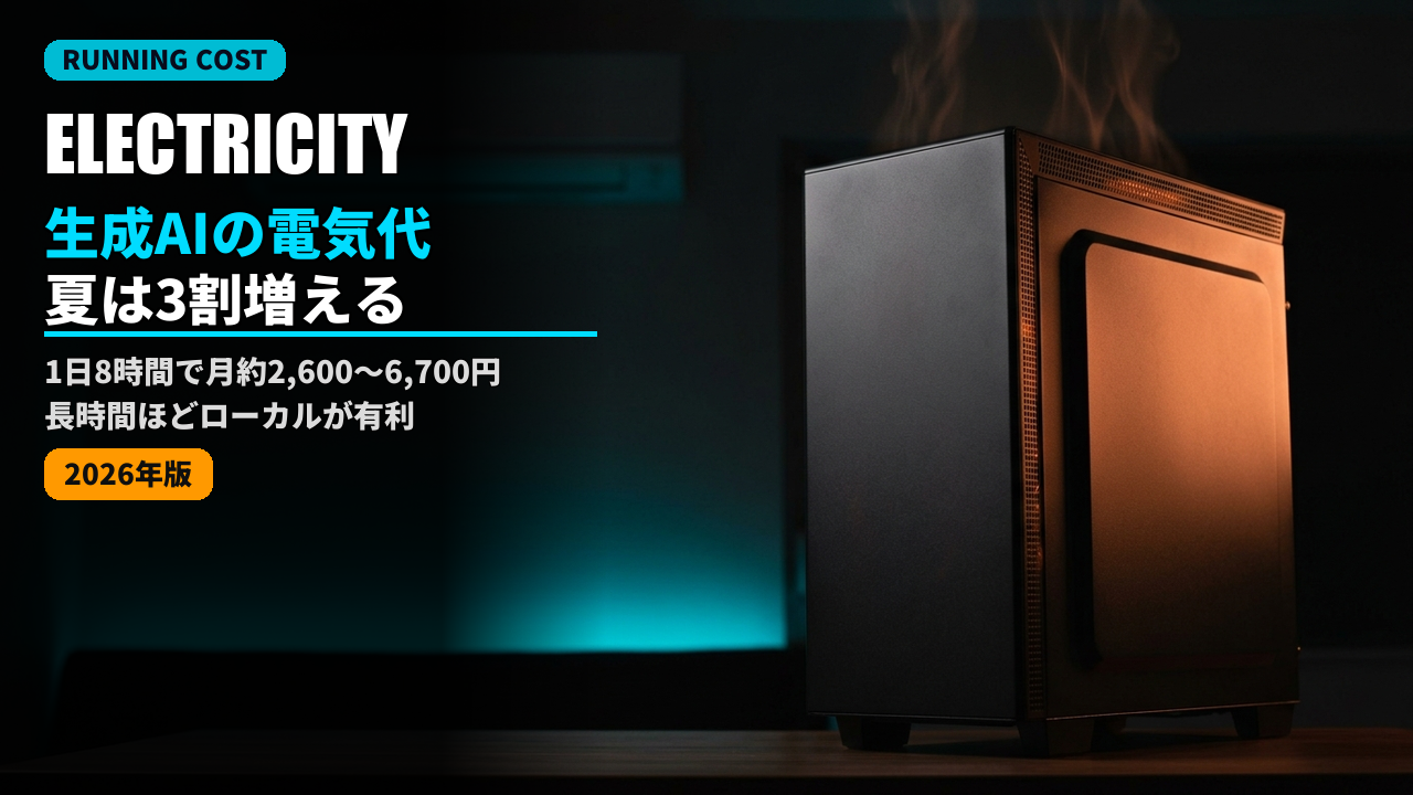 generative ai pc electricity cost 2026