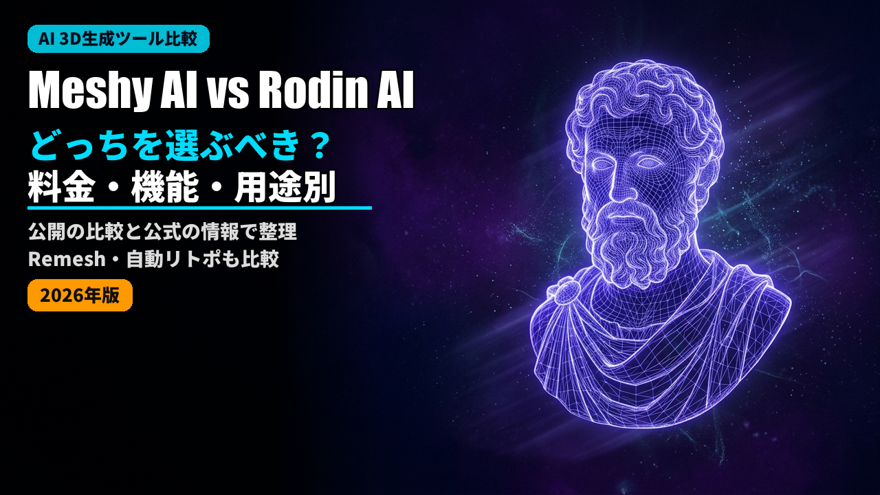 meshy ai vs rodin ai 3d comparison 2026